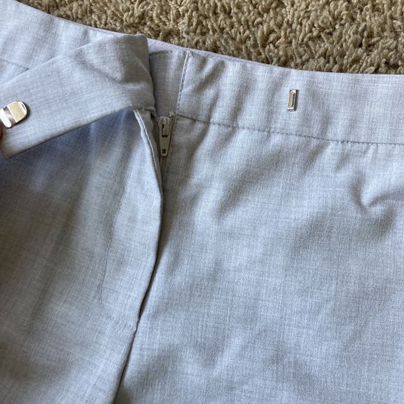 Issac Mizrahi forTarget Women Pants 8 Light Gray Mid Rise Bootcut Career Trouser - Picture 10 of 16